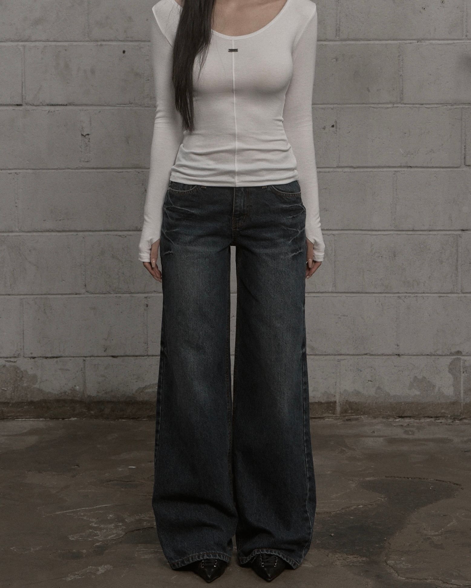 パンツ KHAKIPOINT Record Straight Denim gray S MUSINSA | KHAKIPOINT Record Straight Denim (blue)