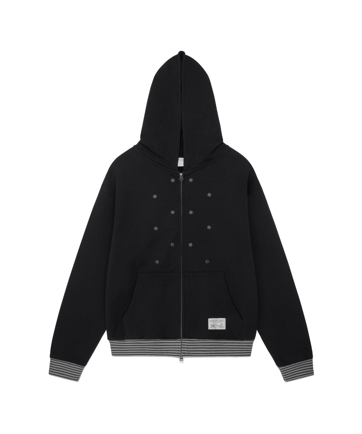 トップス THE COLDEST MOMENT stripe hooded zip-up MUSINSA | THE COLDEST MOMENT TCM snow stripe hooded zip-up (black)