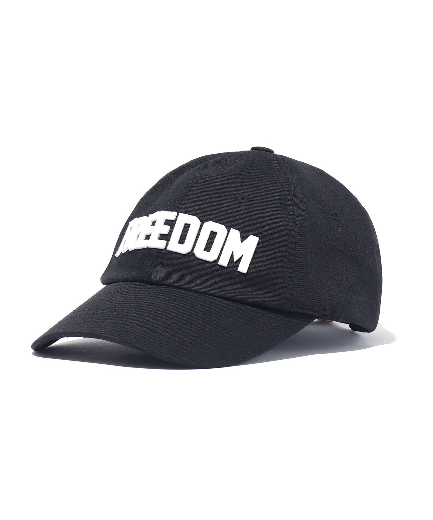 MUSINSA公式 | FREEDOM フェルトアップリケロゴボールキャップ（ブラック）