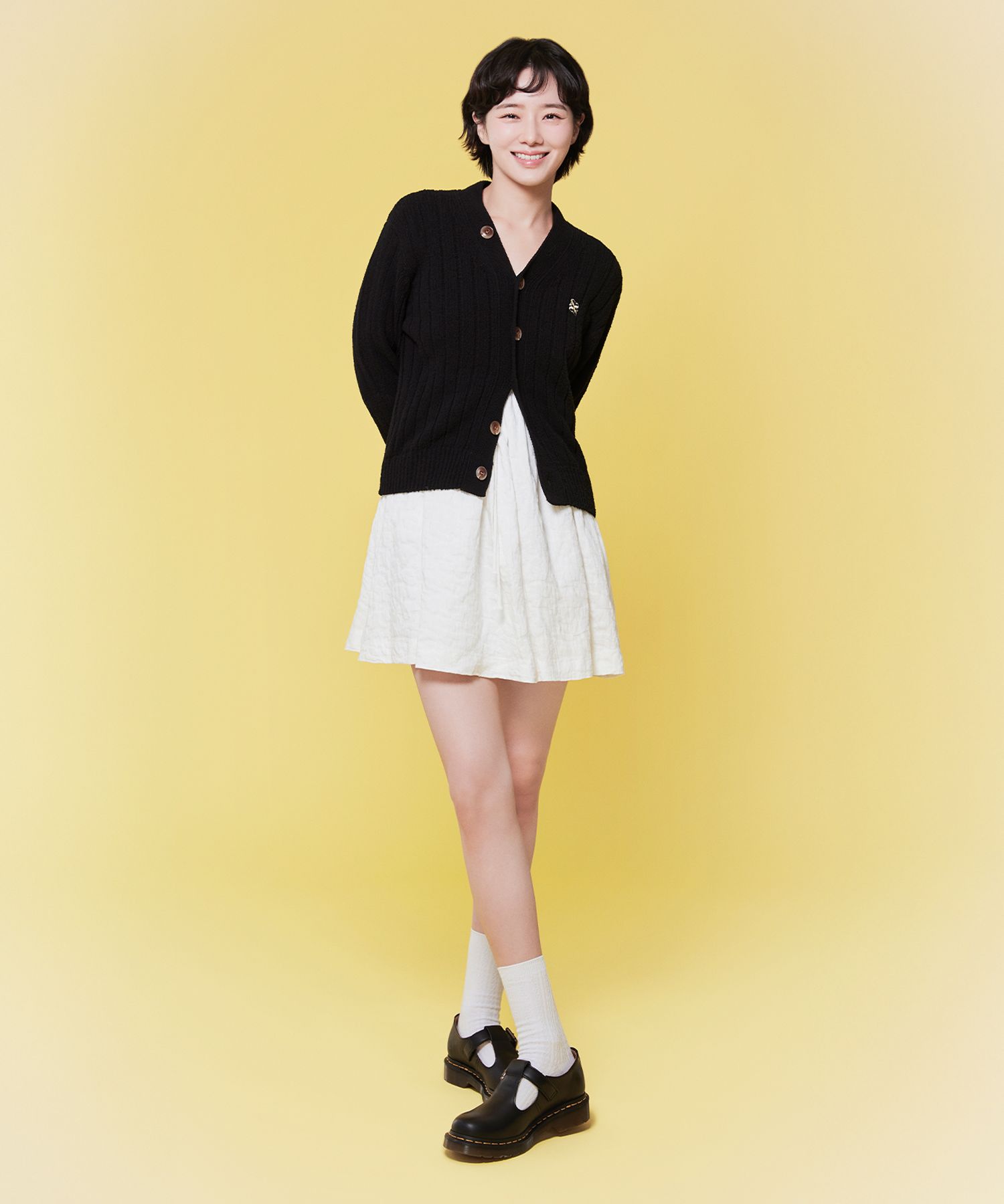 MUSINSA | SATUR Faro Oversized Bookle Cardigan Classic Black