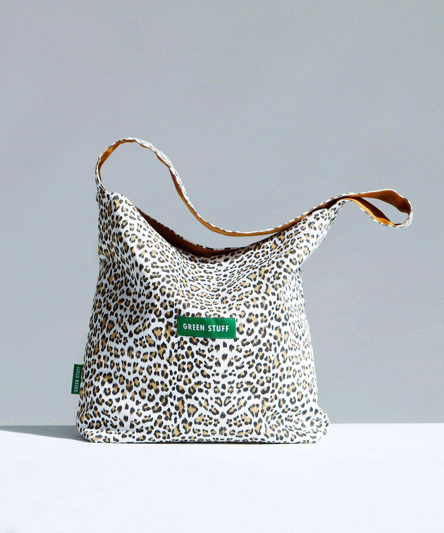 ショルダーバッグ・ポシェット GREEN STUFF Simple shopper bag 62 leopard print ivory S MUSINSA | GREEN STUFF seem full bag 62 - leopard ivory