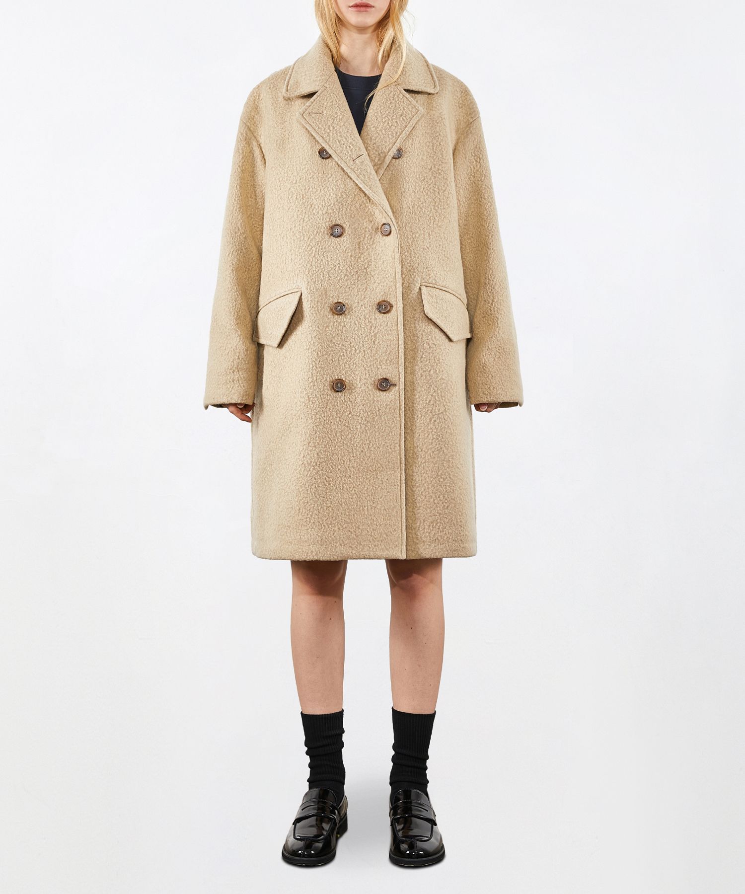 ジャケット・アウター OVY Casentino Over Half Coat (beige