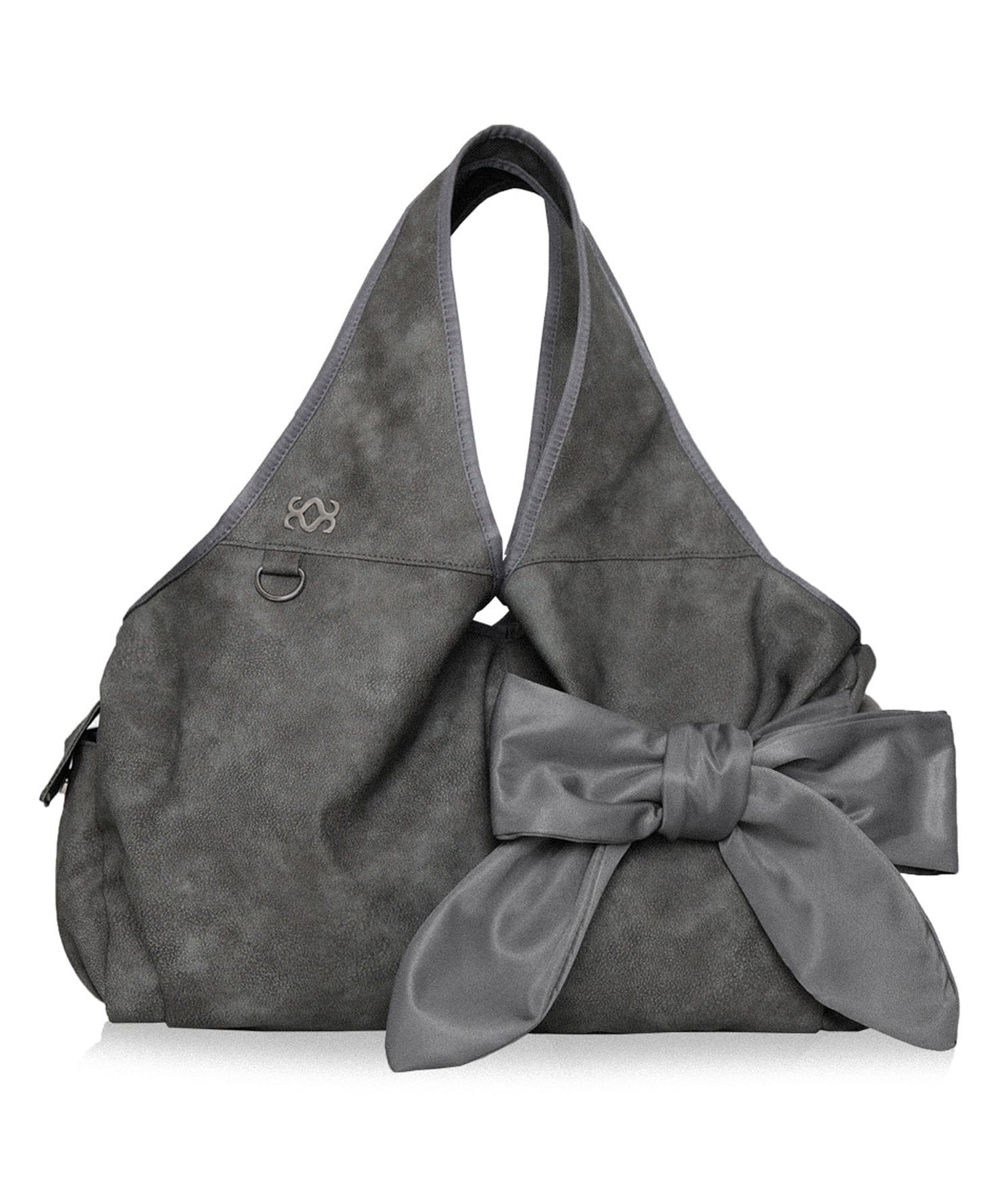 MUSINSA | SIWEOL107 Bow Shoulder Bag (Nubuck Grey)