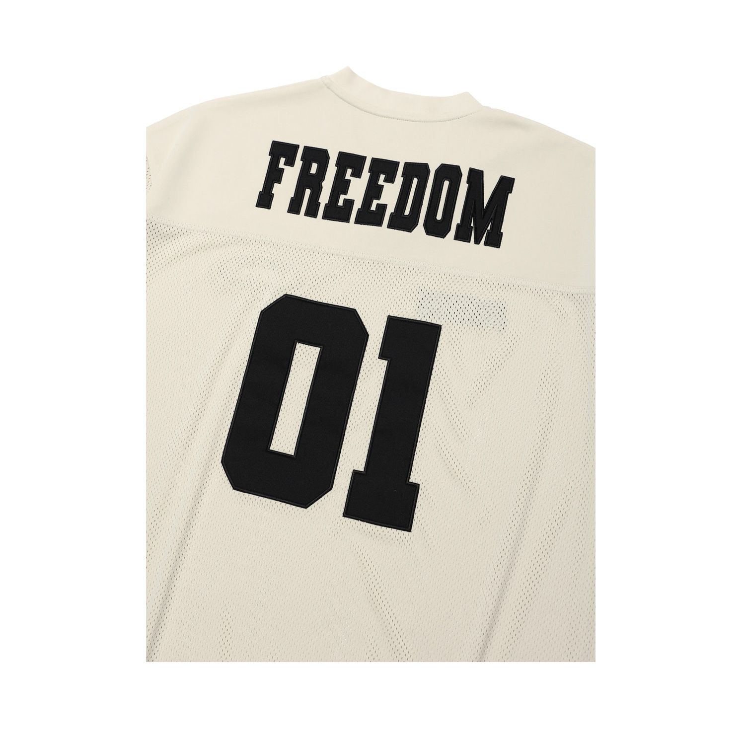 MUSINSA | FREEDOM Mesh Rugby Jersey (Cream)