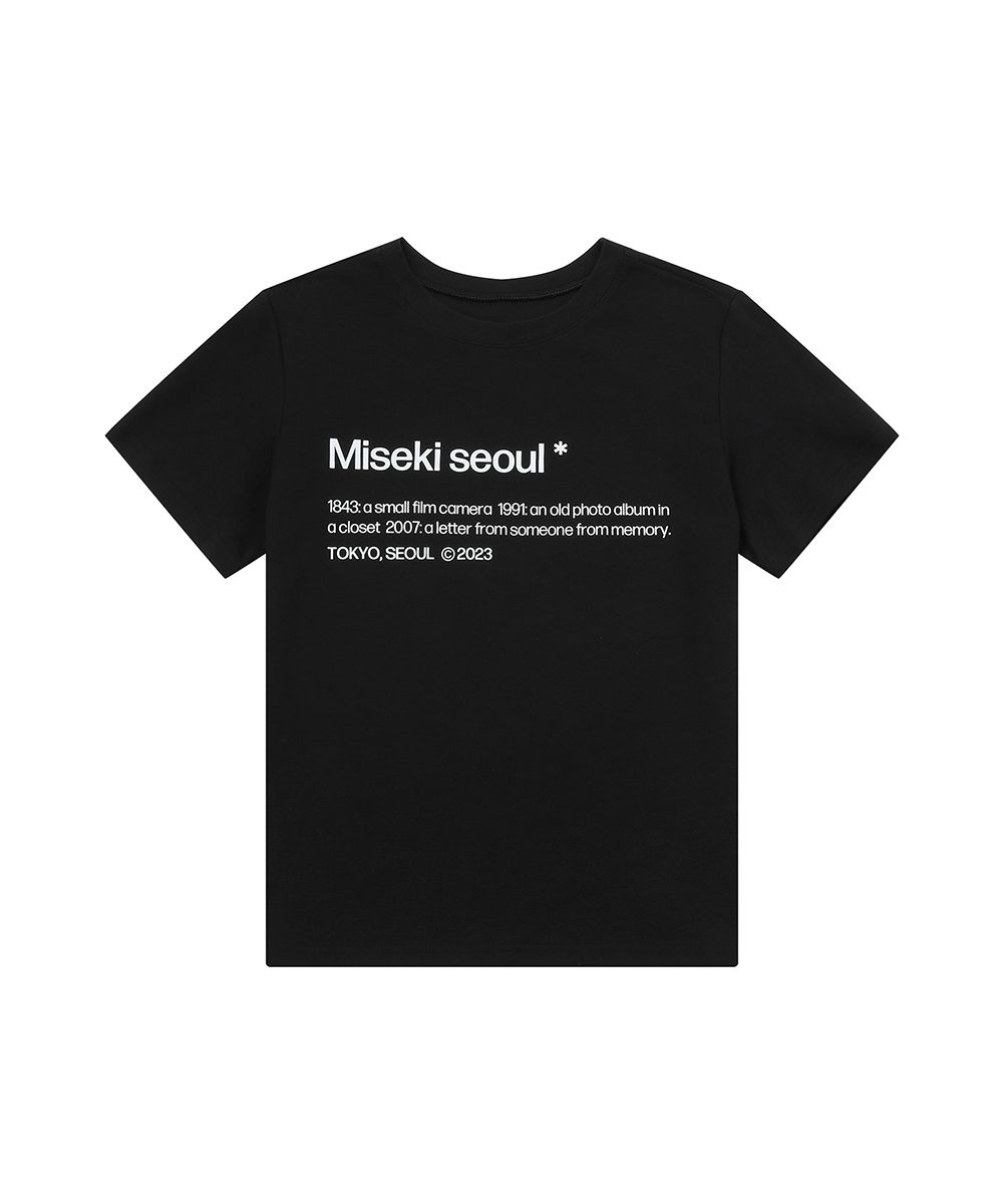 MUSINSA公式 | MISEKI SEOUL Misekiseoul short sleeves BLACK