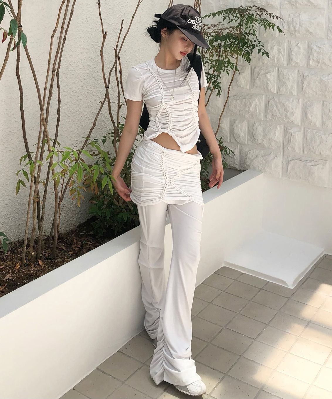 【FLARE UP】Handmade Twisted T-Shirt /追跡付 MUSINSA公式 | FLAREUP Handmade Twisted T-Shirt (FL-119_White)