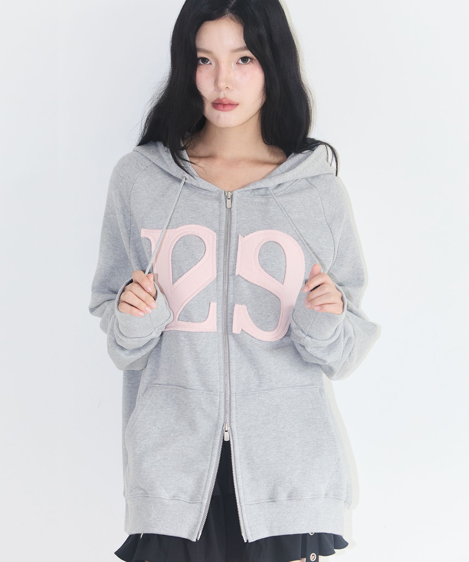 【新品未使用】muguet loose logo sweat gray Loose Fit Sweatshirt - Light grey marl - Men | H&M