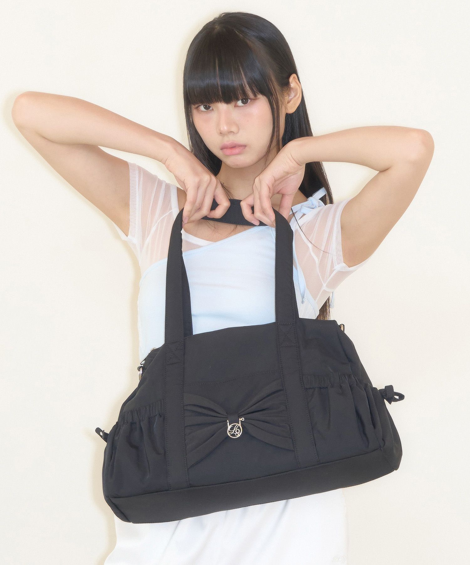 ★ILLIGO★ Bow Forty Duffle Bag 3Color MUSINSA | ILLIGO Bow Forty Duffle Bag White