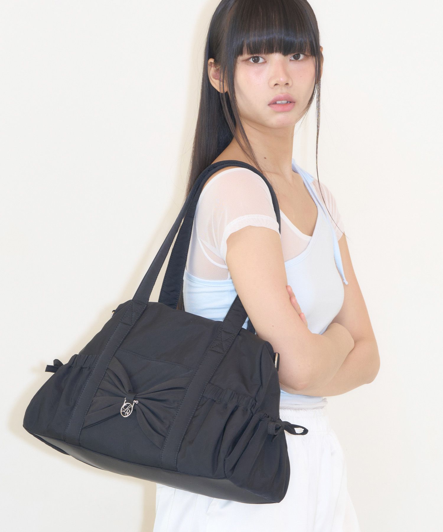 ●ILLIGO● Bow Forty Duffle Bag Black 5012264147 MUSINSA | ILLIGO Bow Forty Duffle Bag Black