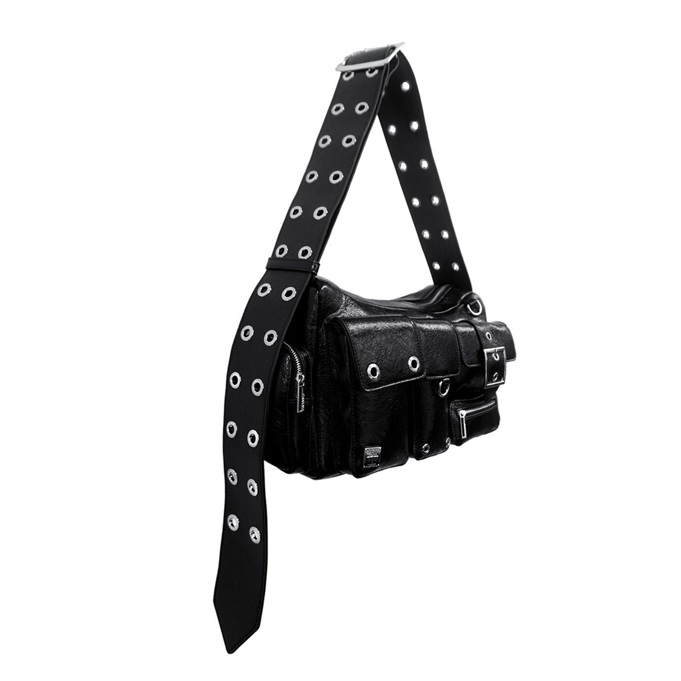 【BLACK PURPLE】24FW Fortress Bag ★男女共用★韓国人気★ MUSINSA公式 | BLACK PURPLE [GL] Fortress Bag-Black