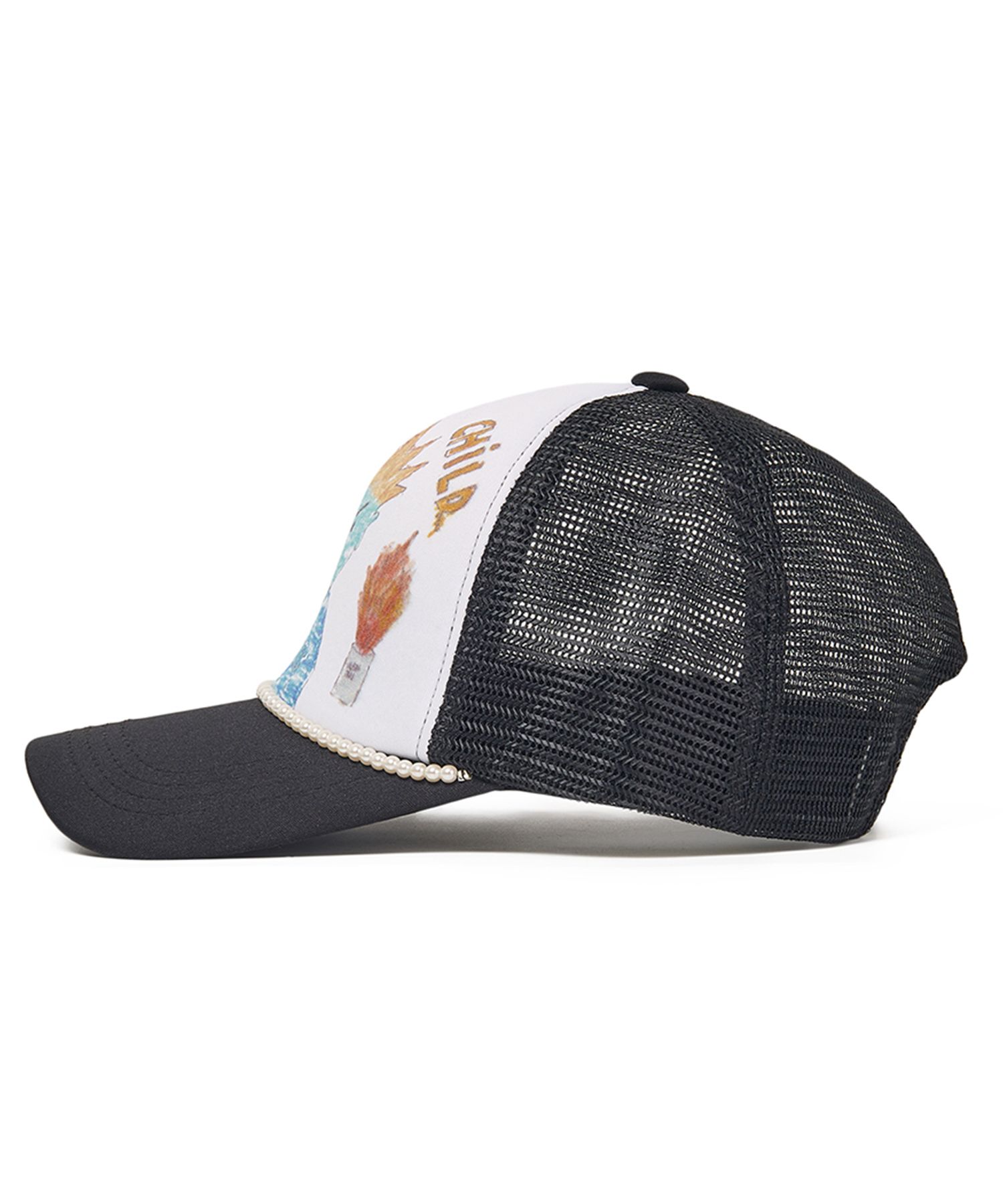 キャップ WKNDRS CHILD TRUCKER CAP SA659 MUSINSA公式 | WKNDRS [PERSONAL SPACE] CHILD TRUCKER CAP (BLACK)