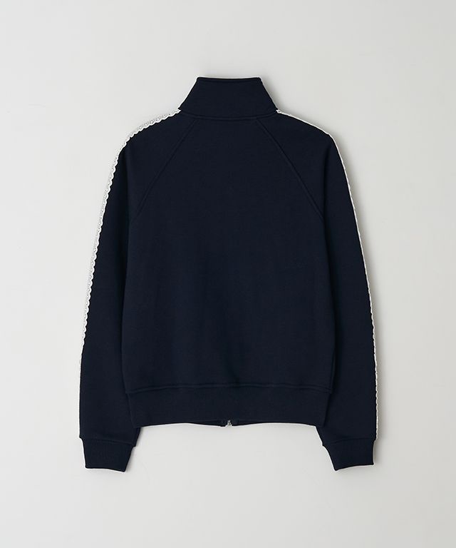 ★2025SS新作★RONRON★SIDE LACE SWEAT TRACK ZIP UP MUSINSA | RONRON SIDE LACE SWEAT TRACK ZIP UP NAVY