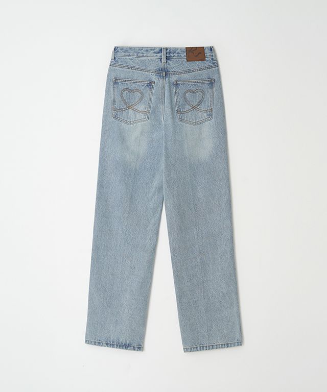 ronronページ MUSINSA公式 | RONRON SIDE LINE STRAIGHT DENIM LIGHT BLUE