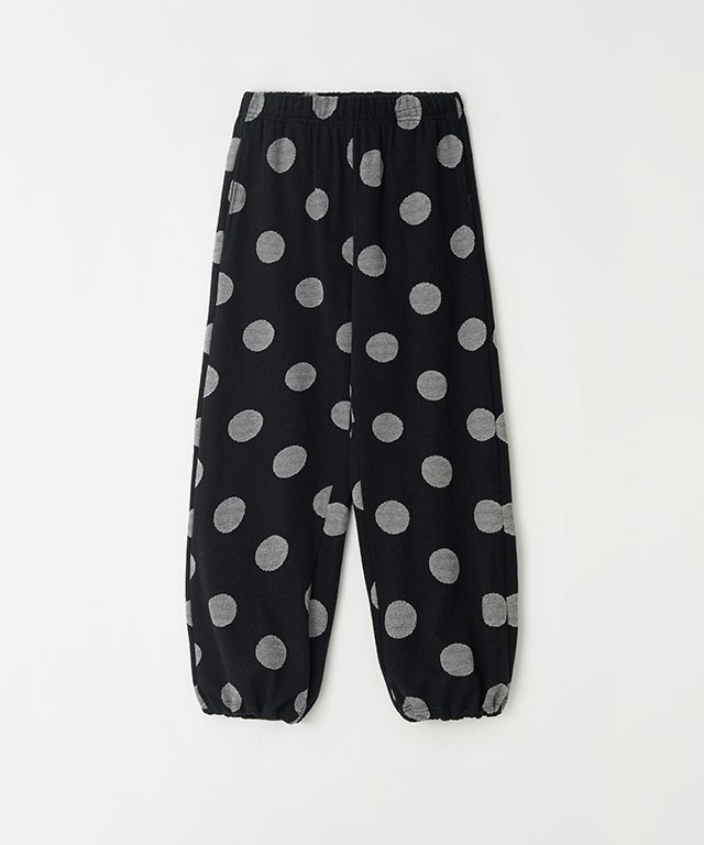 MUSINSA | RONRON BIG DOT SWEAT JOGGER PANTS BLACK