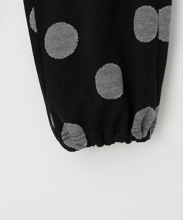 MUSINSA | RONRON BIG DOT SWEAT JOGGER PANTS BLACK