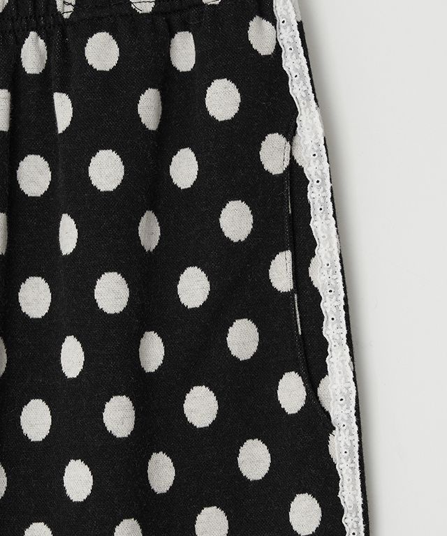 [RONRON]DOT LACE LINE SWEAT パンツ★新作・25SS★人気★韓国★ RONRON]DOT LACE LINE SWEAT パンツ☆新作・25SS☆人気☆韓国☆