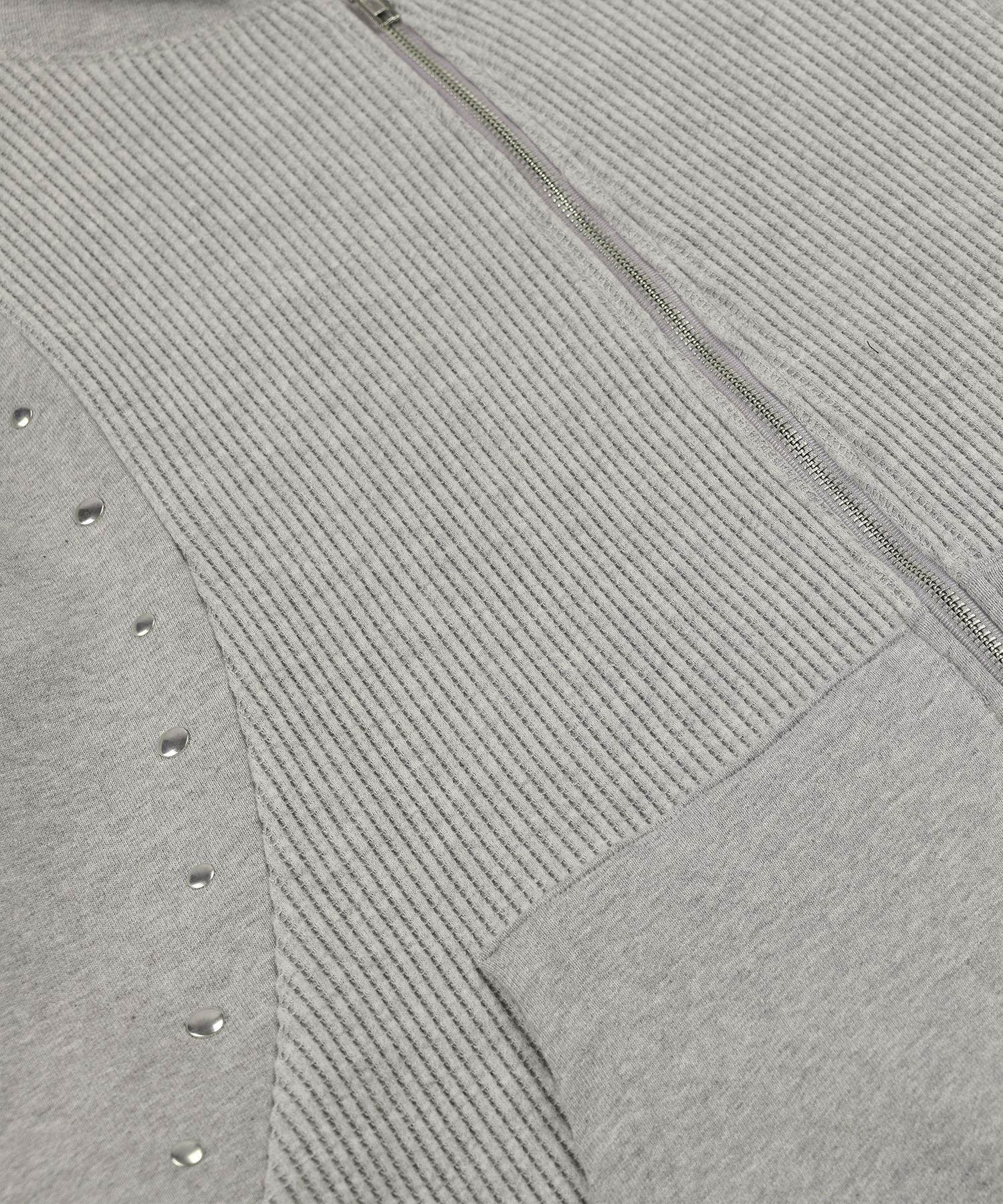 MUSINSA公式 | NASTYKICK Waffle Stud Hoodie (Melange) K25QA660