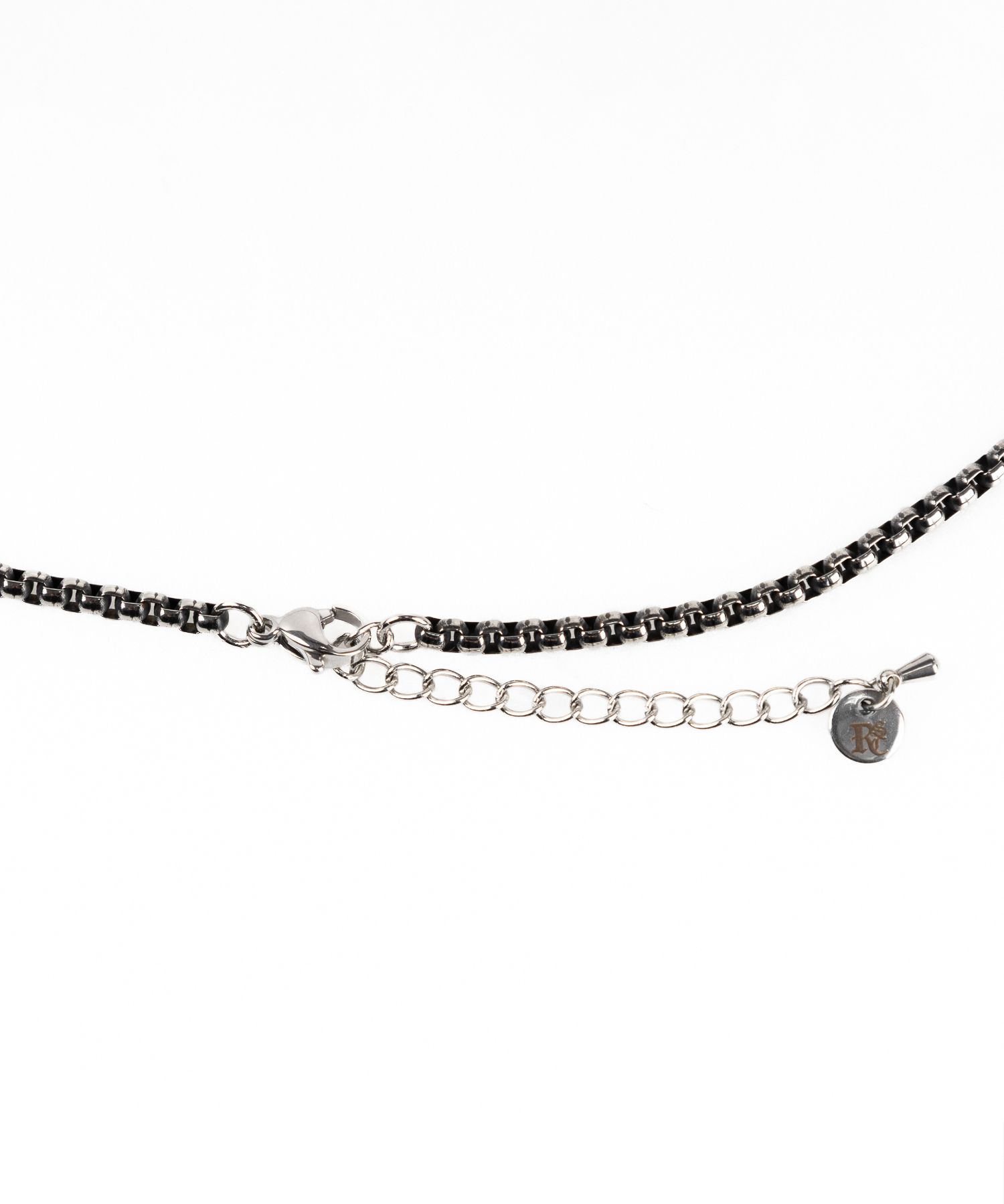 MUSINSA | RSSC LOGO BEADS CHAIN NECKLACE - SURGICAL STEEL
