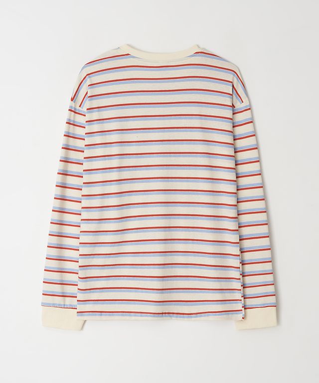 MUSINSA公式 | RONRON MULTI STRIPE HEART POCKET OVER FIT LONG