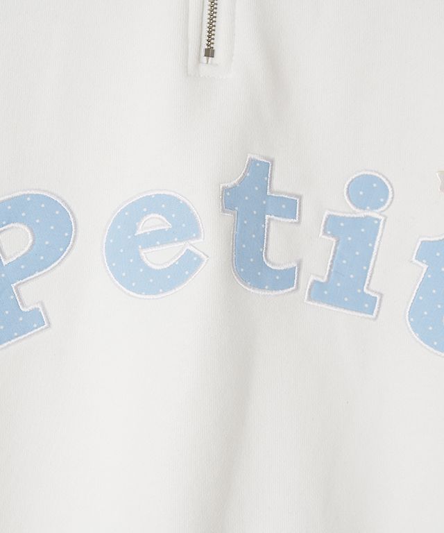 MUSINSA | RONRON STAR BUTTON PETIT APPLIQUE HALF ZIP UP