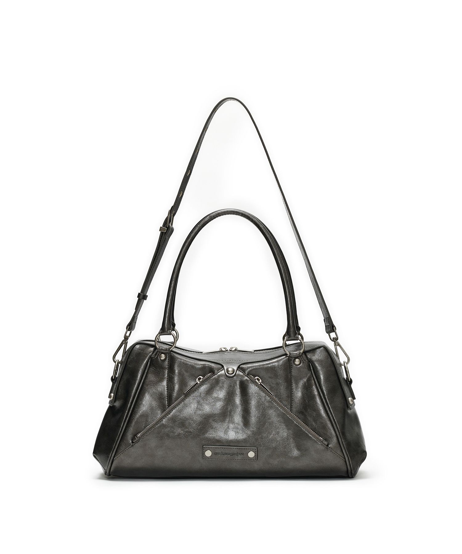 MUSINSA | SUNBURNPROJECT Faux Leather M.O.S Bag, METAL