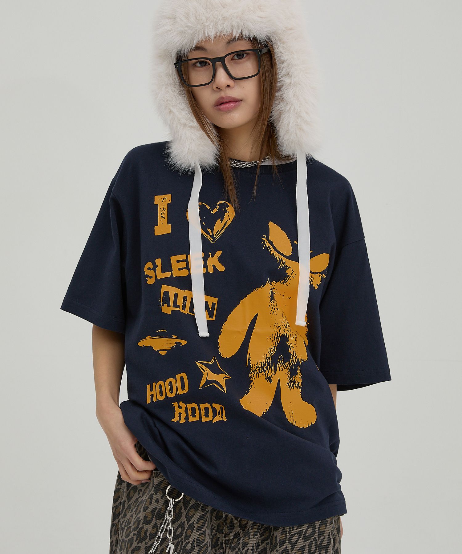 HOODHOOD ♥ Alien Stamp Overfit Short Sleeve T-shirt MUSINSA | HOODHOOD Alien Stamp Overfit Short Sleeve T-shirt Navy