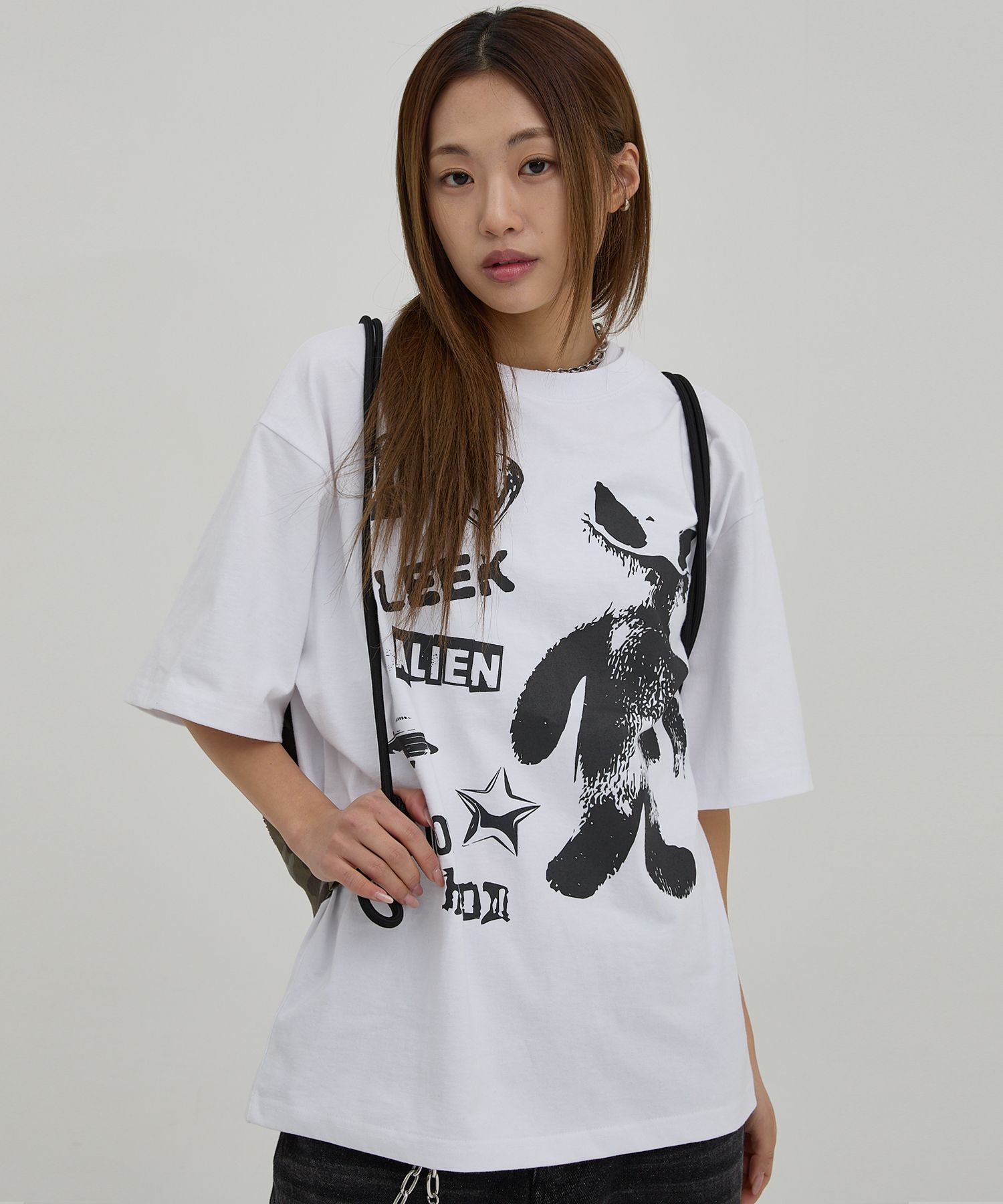 HOODHOOD ♥ Alien Stamp Overfit Short Sleeve T-shirt Designer fashion, Seoul-fully created | W Concept