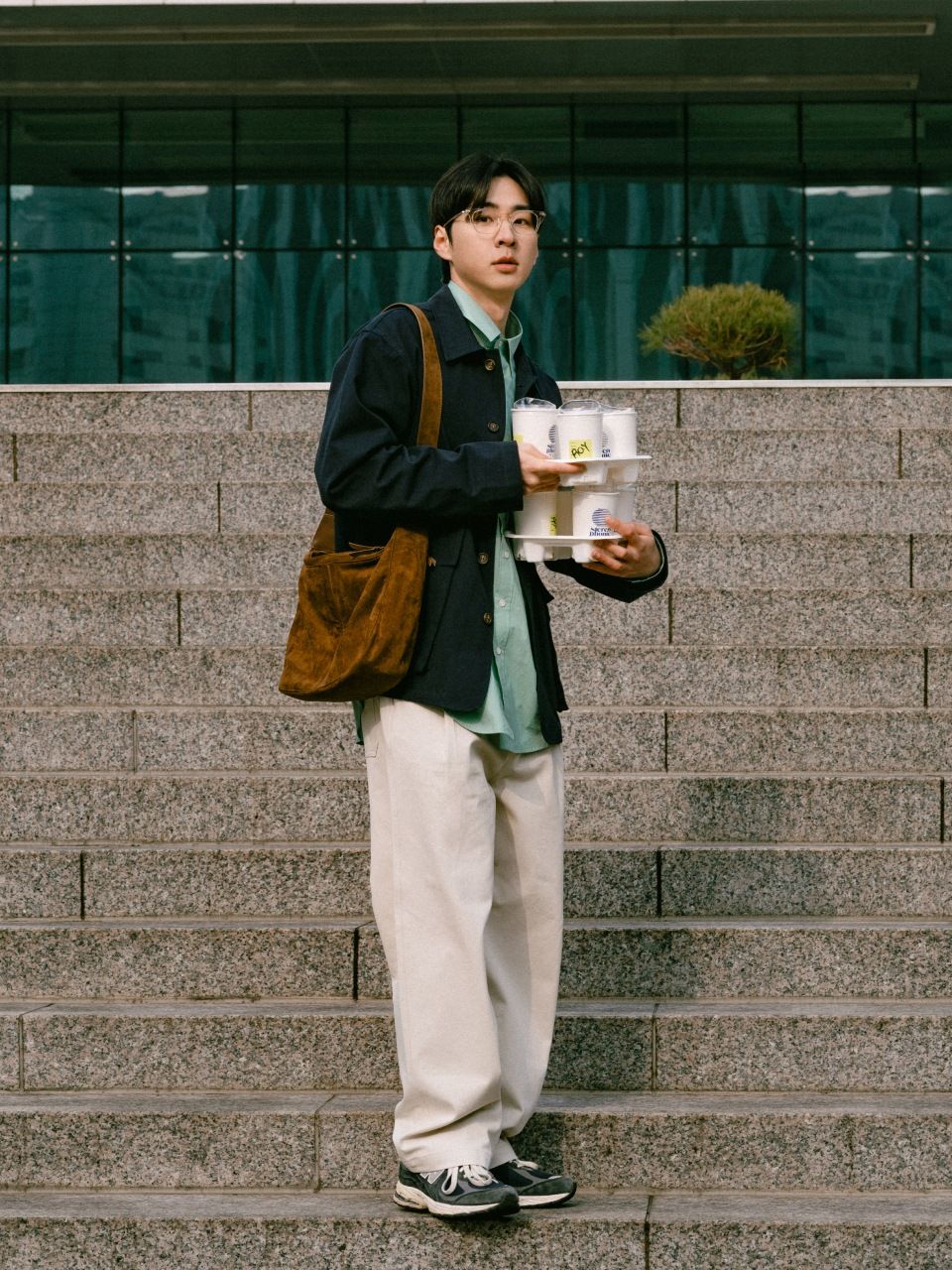 MUSINSA公式 | Havehad 25SS City Walker Pintuck Trousers (Ecru)