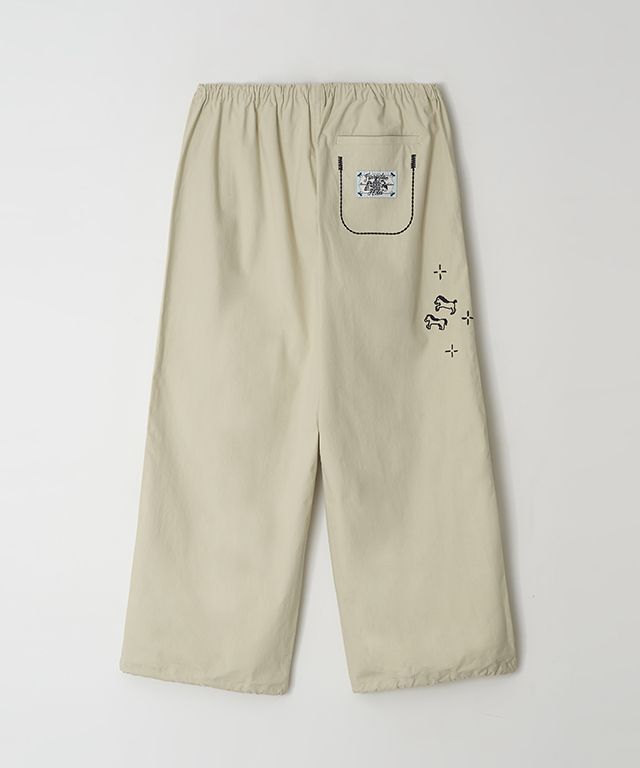 ★2025FW新作★RONRON★DRAWING STITCH PARACHUTE PANTS MUSINSA | RONRON DRAWING STITCH PARACHUTE PANTS BEIGE