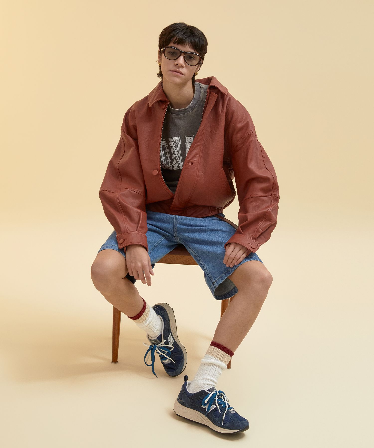 [Nohant] ★NYC LEATHER BLOUSON★ MUSINSA | NOHANT NYC WASHED LEATHER BLOUSON RED