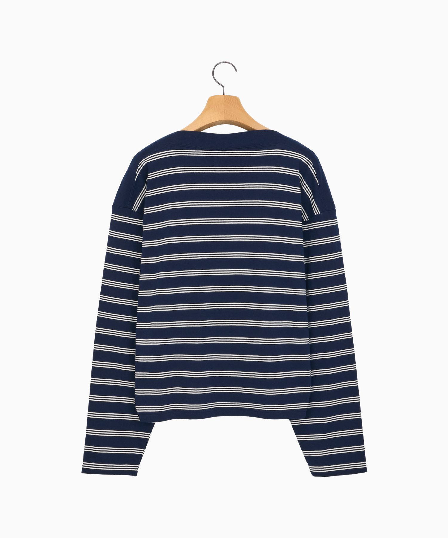 ★NOHANT★MULTI STRIPE BOAT NECK T-SHIRT MUSINSA公式 | NOHANT MULTI STRIPE BOAT NECK T-SHIRT NAVY