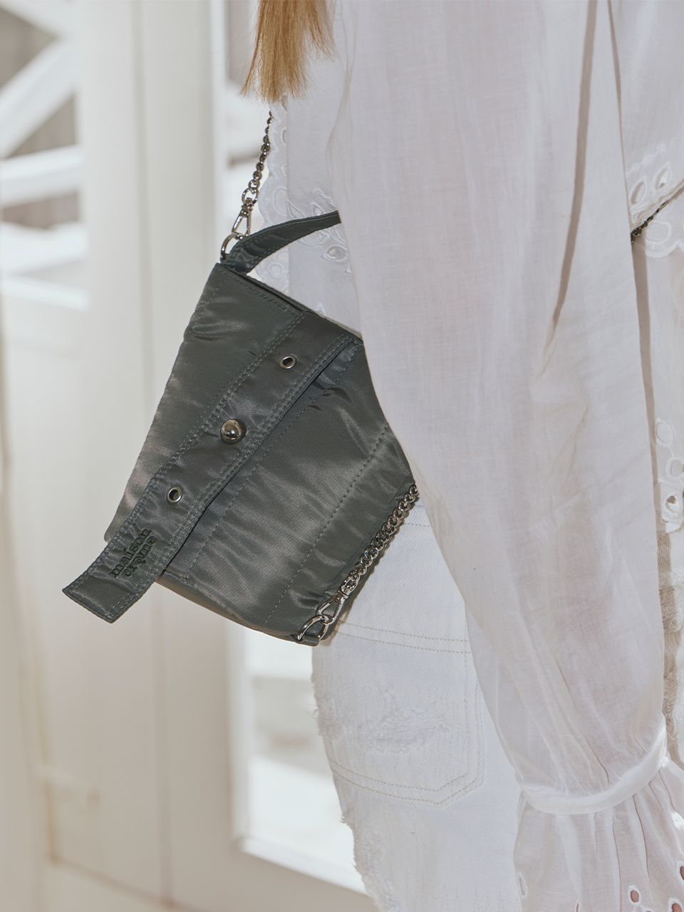 ●maison creme● Eternity bucket bag M (2色) MUSINSA | MAISON CREME Eternity Bucket Bag S _ Blue Grey