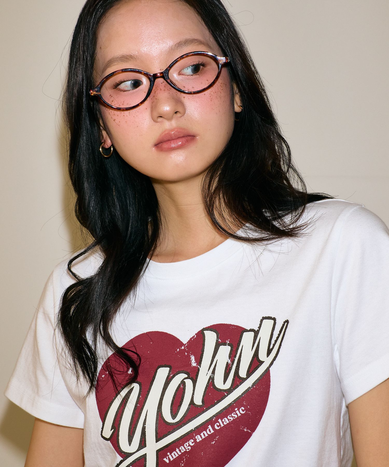 [SALONDEYOHN]Logo Heart Crop T/ハート クロップ Tシャツ SALONDEYOHN]Logo Heart Crop T/ハート クロップ Tシャツ (Salon