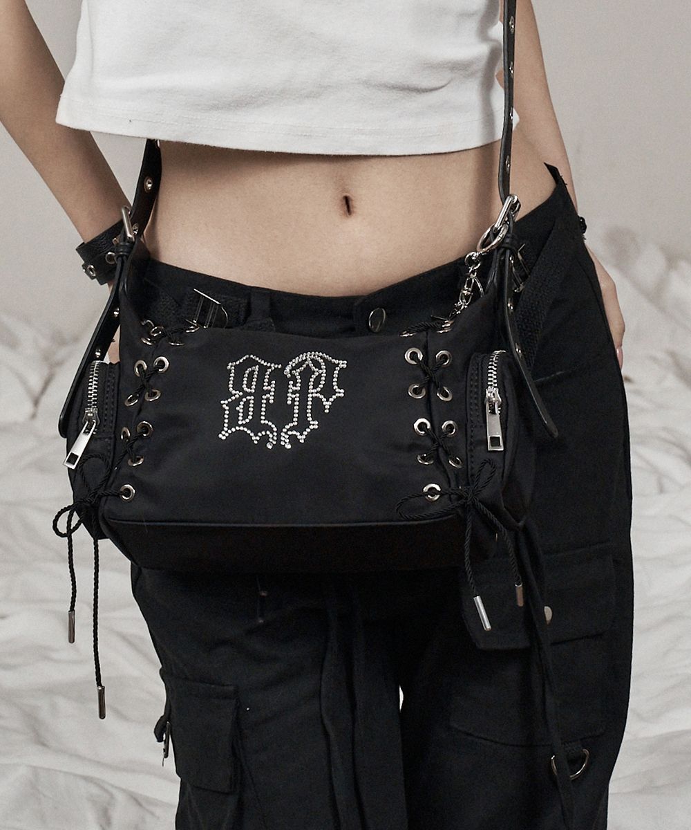BLACK PURPLE ■ Glow Corset Bag BLACK PURPLE】Glow Corset Bag | OUR BRAND,BLACK PURPLE