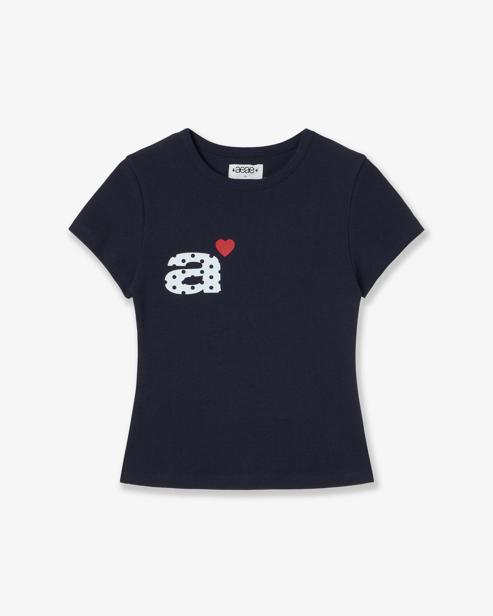aeae ドット PK Tシャツ ネイビー MUSINSA公式 | AEAE DOT SMALL LETTER TEE [NAVY]