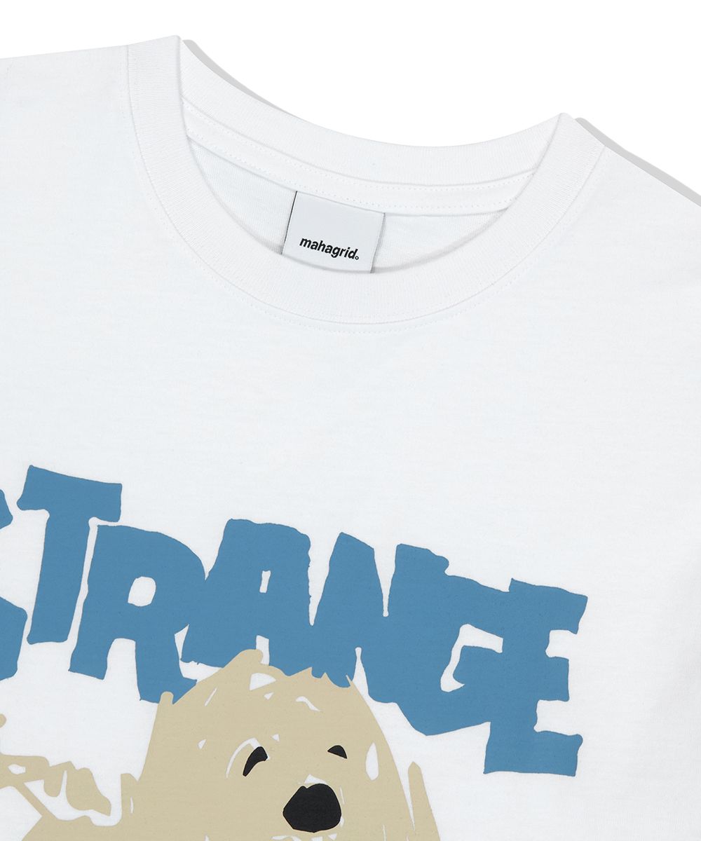 MUSINSA | MAHAGRID STRANGE PUPPY TEE WHITE(MG2FMMT506A)