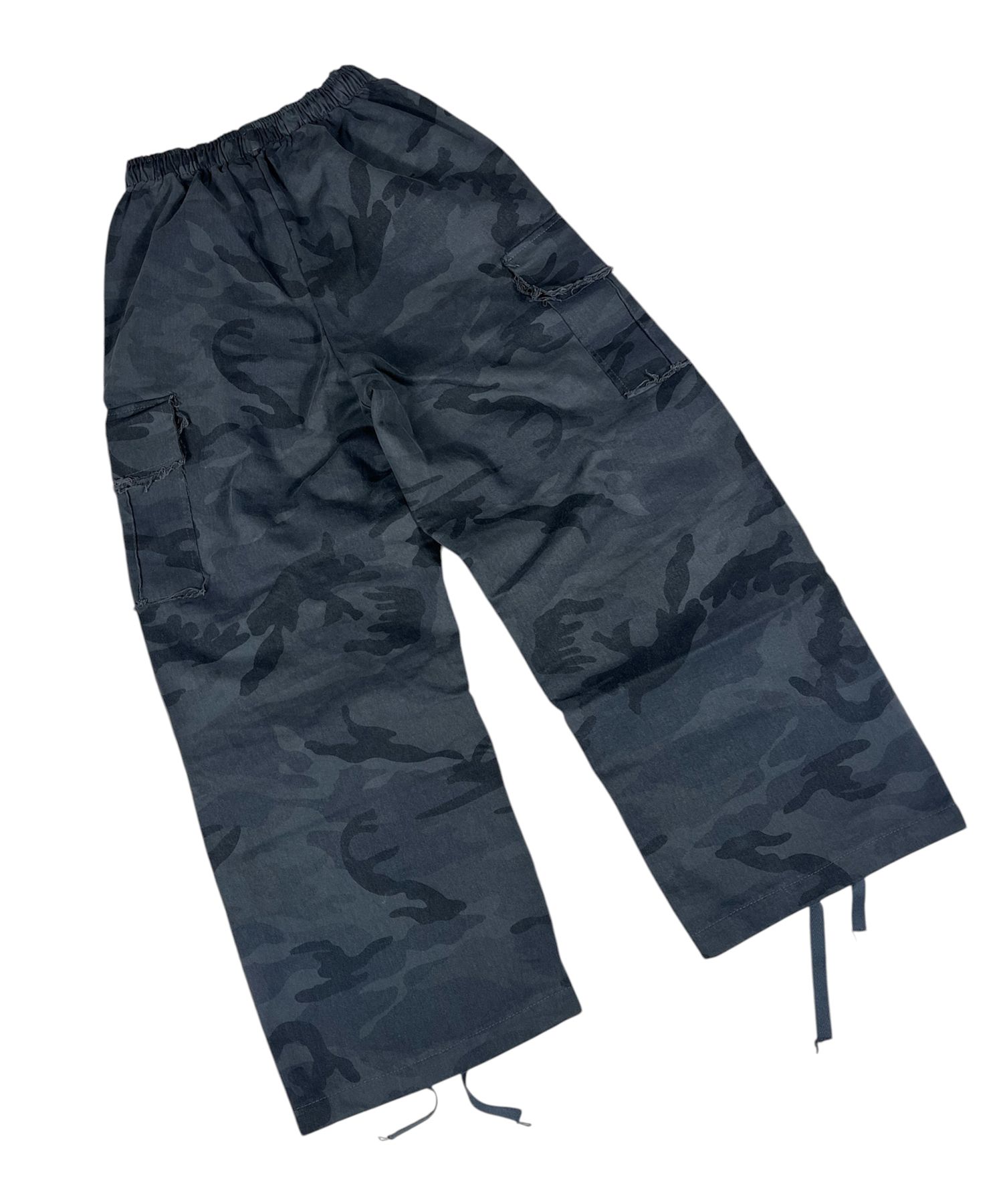 MUSINSA | SK8ER ROCK Damage Camouflage Cargo Pants ((Gray))