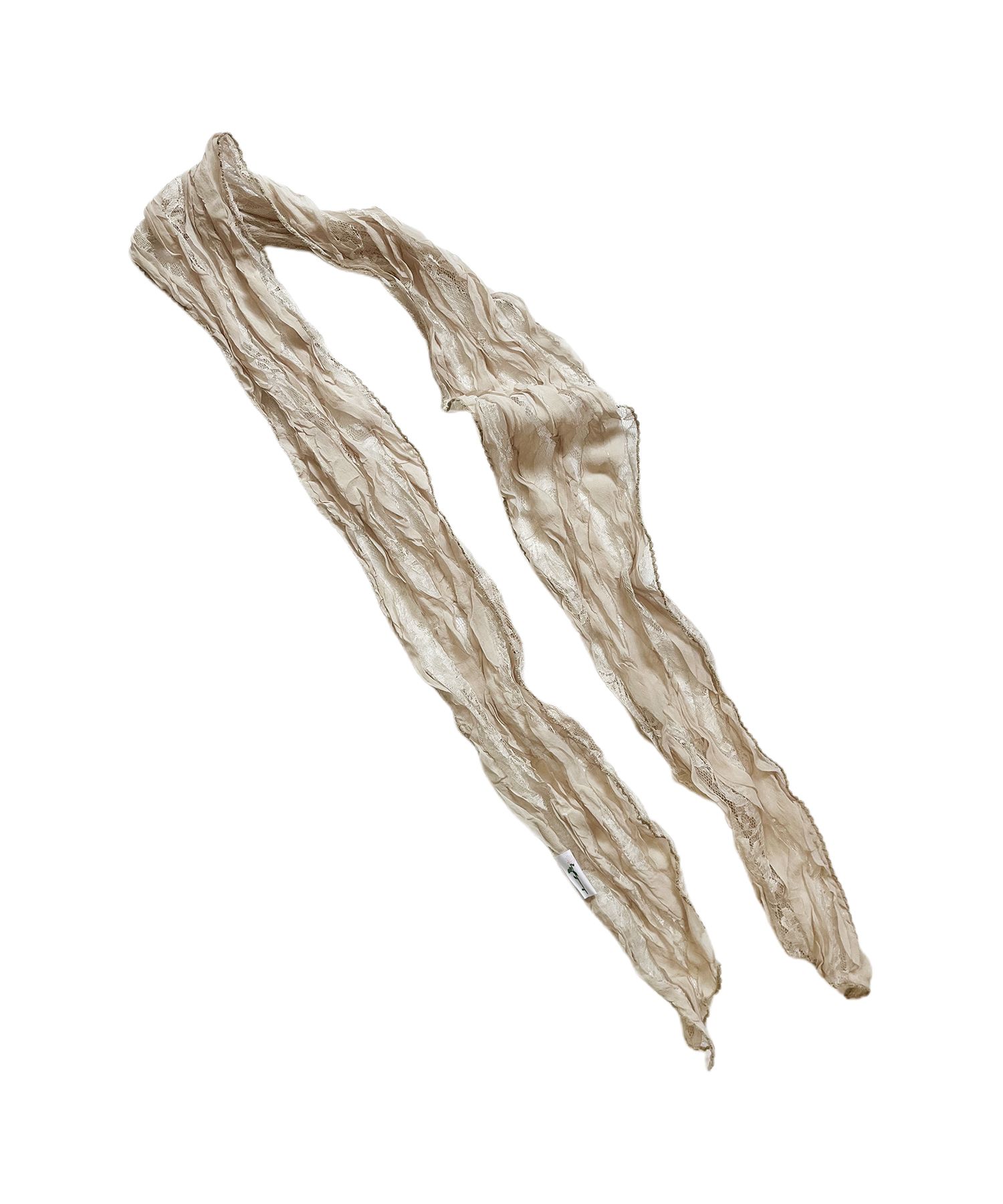 【NOFFICIALNOFFICE】PICOT TRIM LACE SCARF MUSINSA公式 | NOFFICIALNOFFICE Pico Trim Lace Scarf Beige