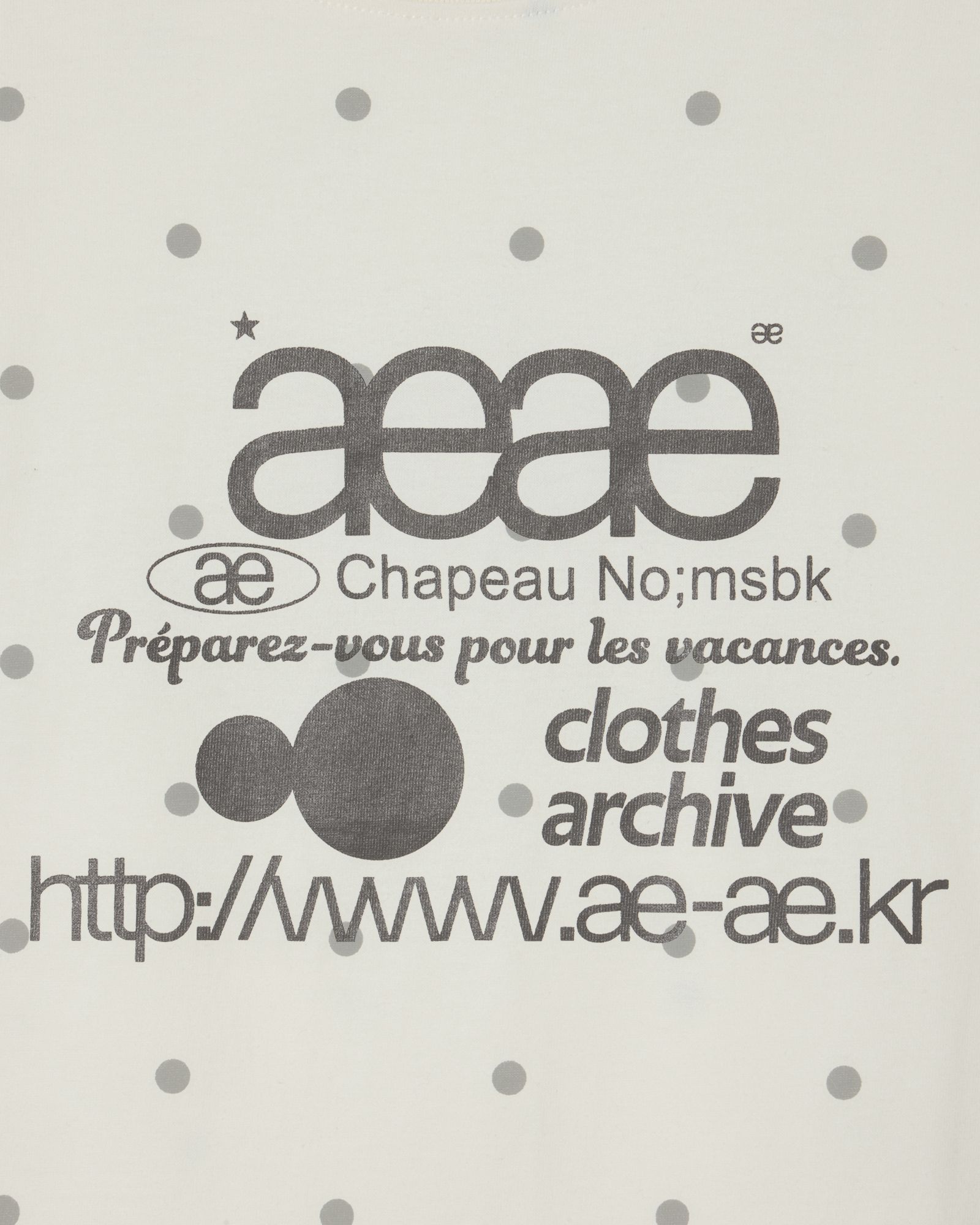 ★AEAE★ WEB LOGO DOT CROP TSHIRTS CREAM AE45SWTS008CRM MUSINSA | AEAE WEB LOGO DOT CROP T-SHIRTS [CREAM]