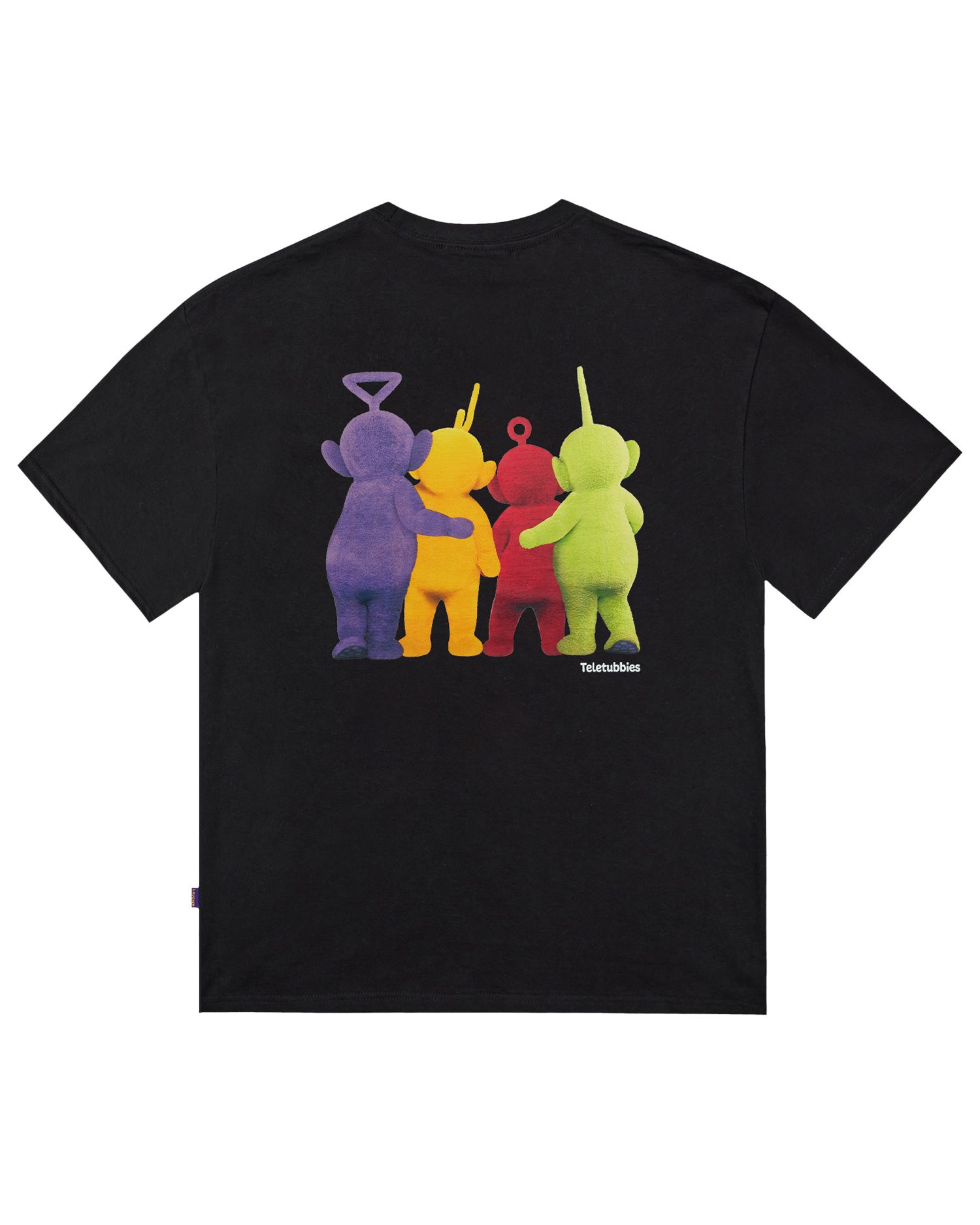 MUSINSA公式 | LAUGHER [Teletubbies] Hug T-shirt - Black