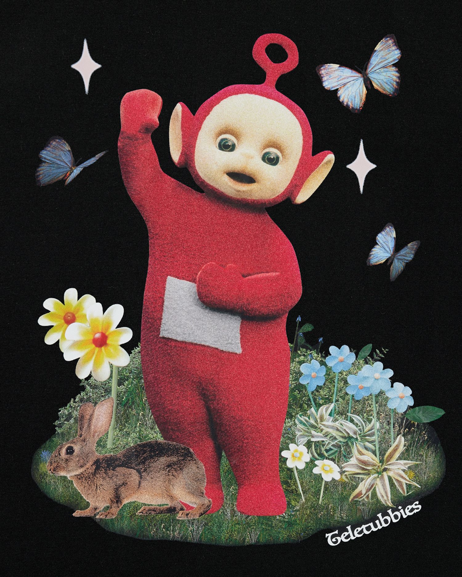 MUSINSA公式 | LAUGHER [テレタビーズ] ガーデン ポ Teeシャツ - ブラック