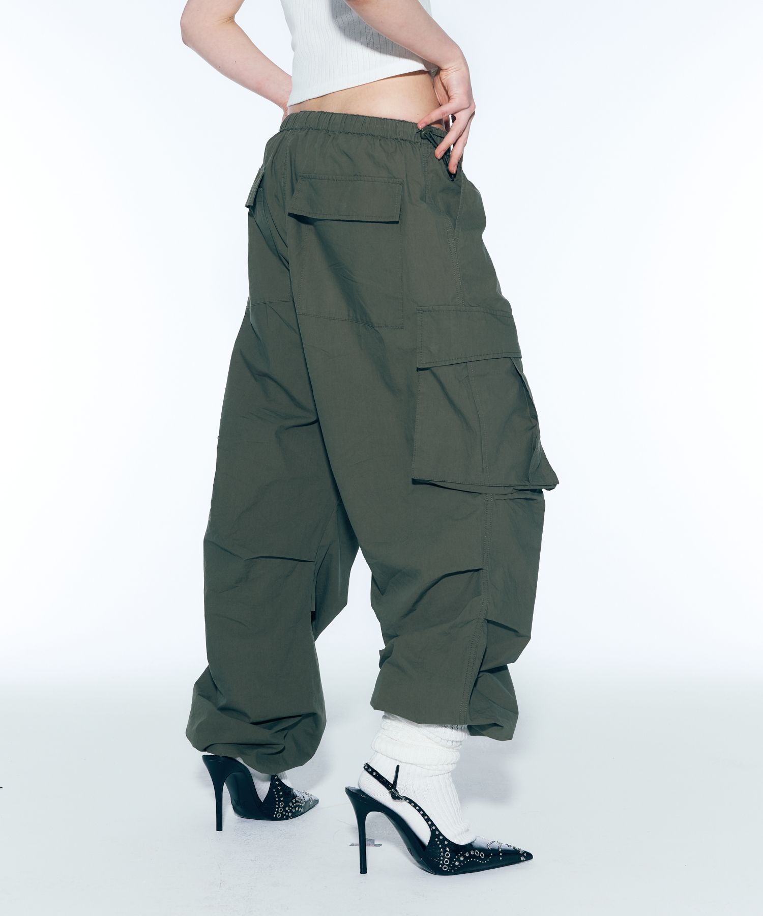 人気 ☆ASIF CALIE ☆NEW PARACHUTE CARGO PANTS MUSINSA | ASIF CALIE PARACHUTE CARGO PANTS BLACK