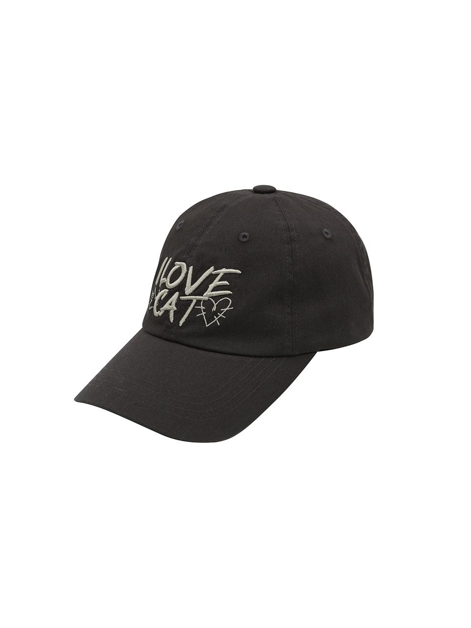 【ASURA】LOVE CAT BALL CAP MUSINSA | ASURA LOVE CAT BALL CAP (CHARCHOL)