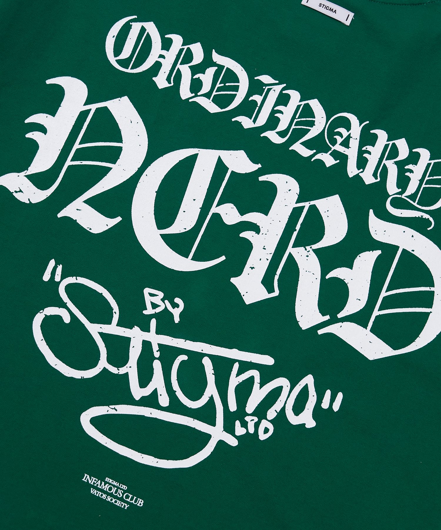 [ STIGMA ]★25SS★韓国人気★Nerd Semi-oversized T-shirts MUSINSA公式 | STIGMA Nerd Semi-oversized T-shirts Green