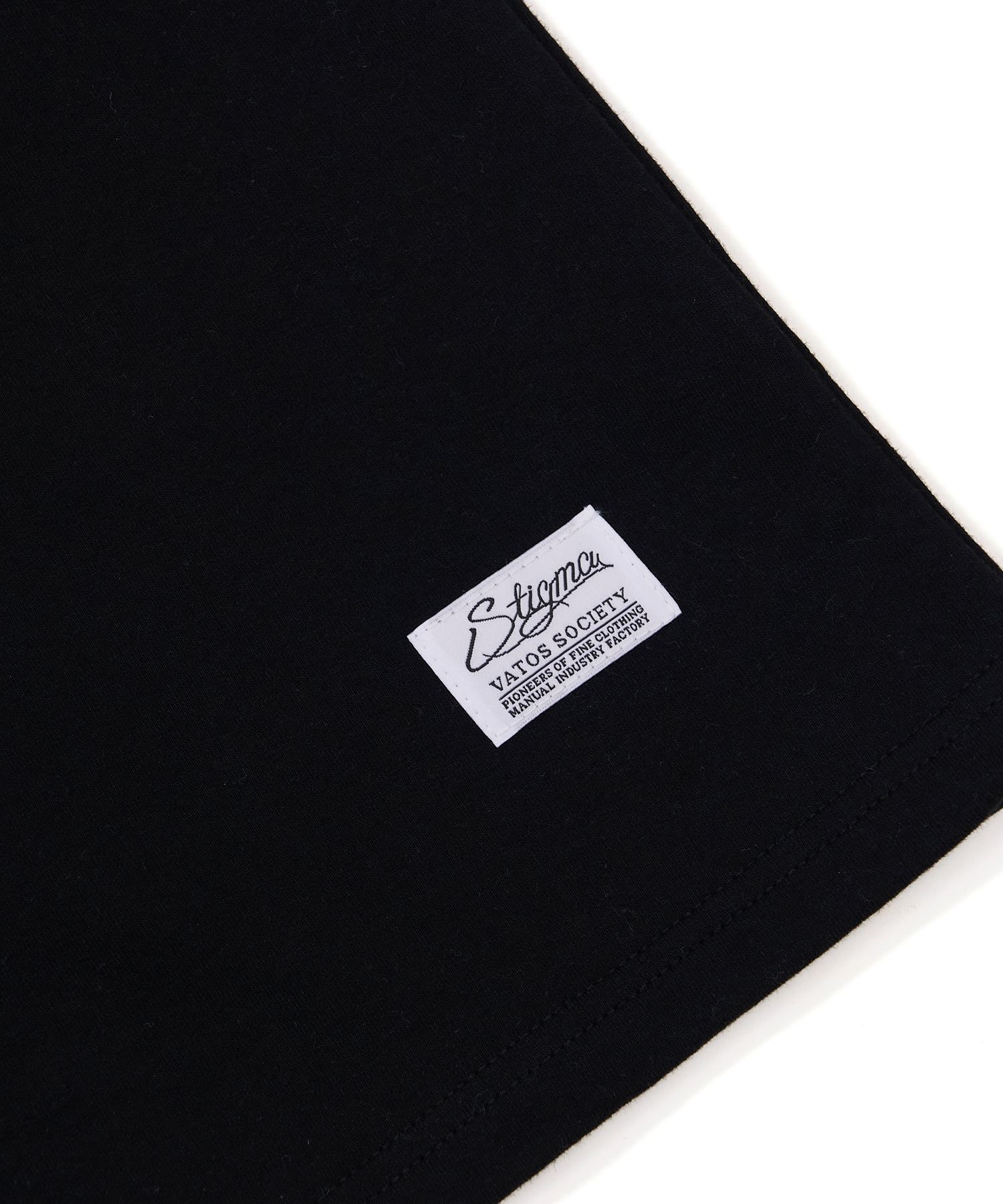 MUSINSA | STIGMA Bold Back Semi-oversized T-shirts Black