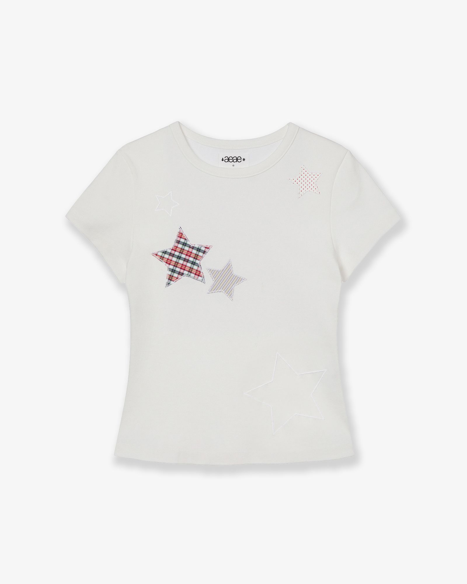 【AEAE】★CHECK STAR TEE / 2 Color 韓国発★ MUSINSA | AEAE CHECK STAR TEE [WHITE]