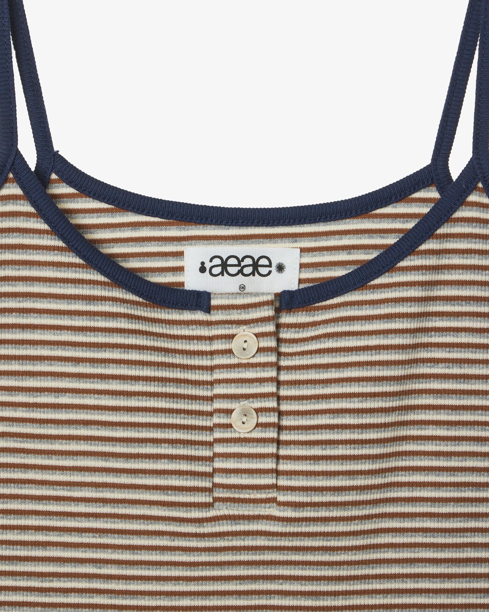 Tシャツ・カットソー AEAE STRIPE BUTTON TANK TOP BEIGE AE45SWSL003BEG MUSINSA | AEAE STRIPE BUTTON TANK TOP [BEIGE]