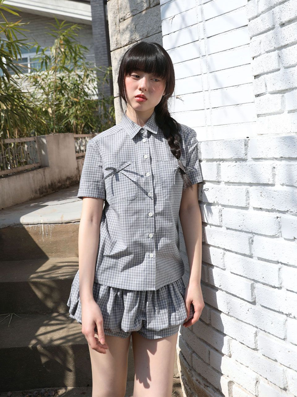 スカート UGLYSHADOW Pumpkin Skirt Pants (Blue) MUSINSA | UGLYSHADOW Pumpkin Skirt Pants (Blue Grey)