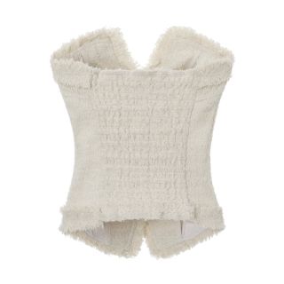 KHAKIPOINT 未使用 Antique Tweed Top ベアトップ MUSINSA | KHAKIPOINT Antique Tweed Top (ivory)
