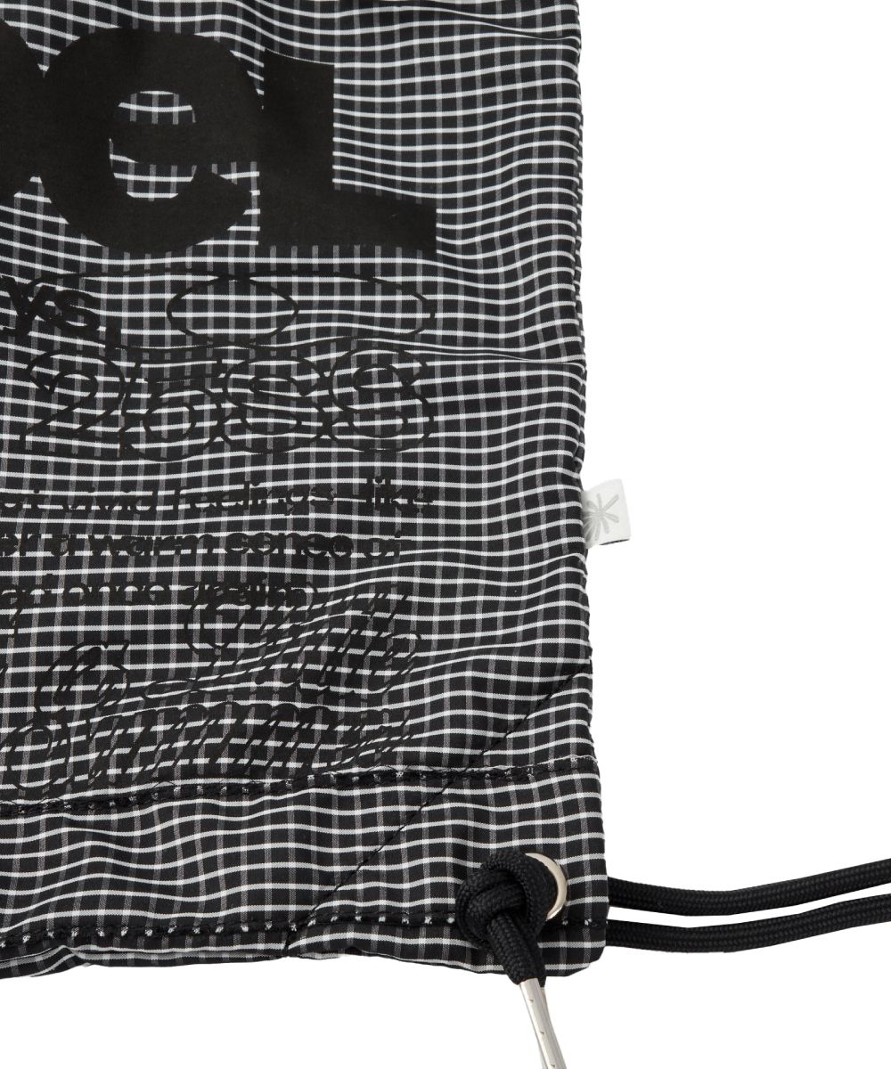 ★DANDEL★ DD check symbol gym sack string bag CHK BLACK MUSINSA | DANDEL DD check symbol gym sack string bag (CHK BLACK)
